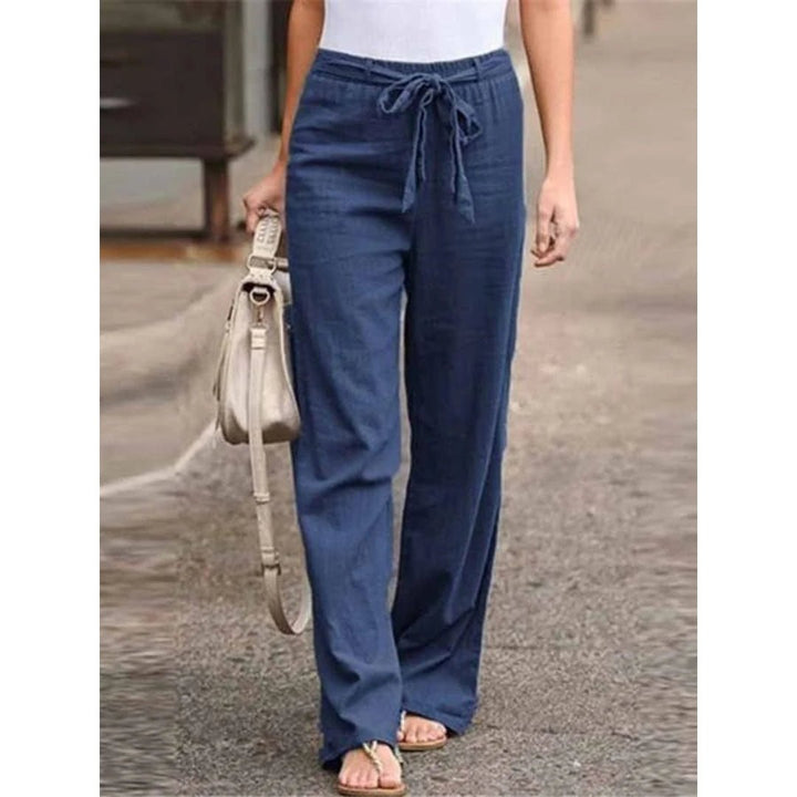 Clementina | Dames Drawstring Wijde Pantalon