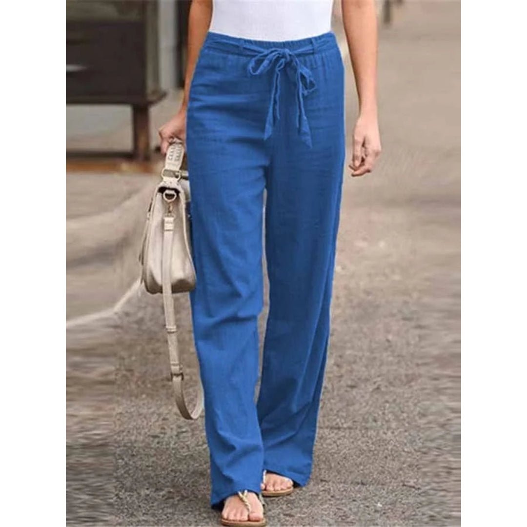 Clementina | Dames Drawstring Wijde Pantalon