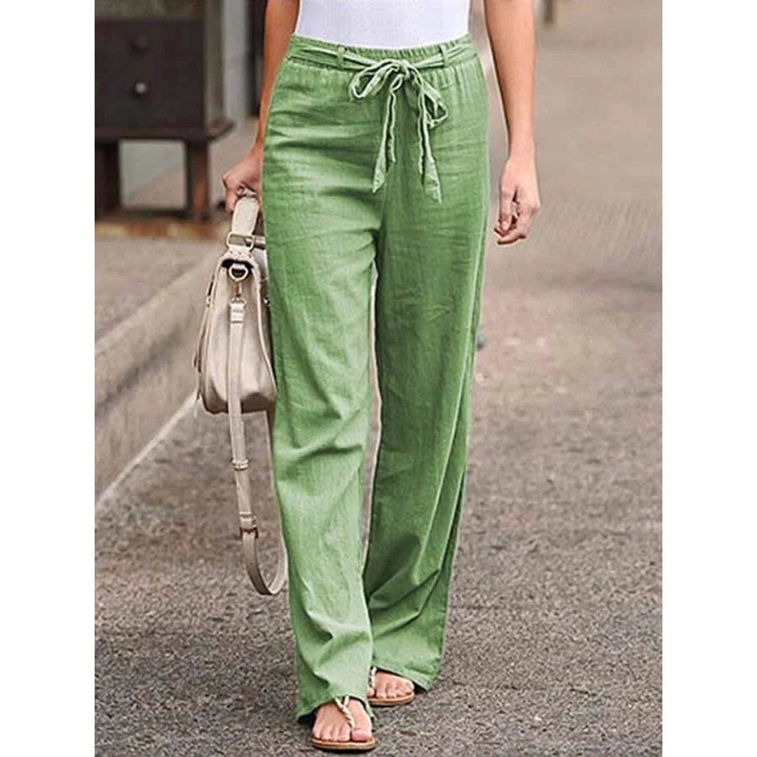Clementina | Dames Drawstring Wijde Pantalon