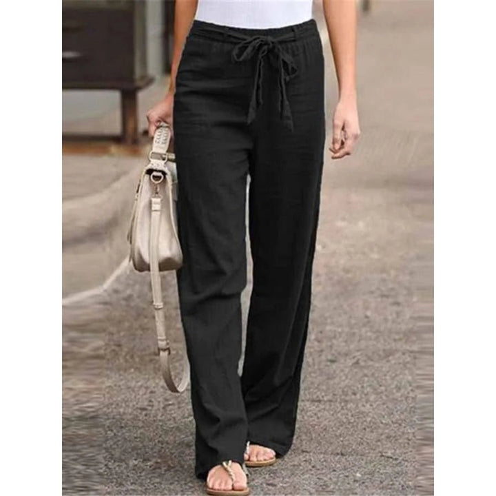 Clementina | Dames Drawstring Wijde Pantalon