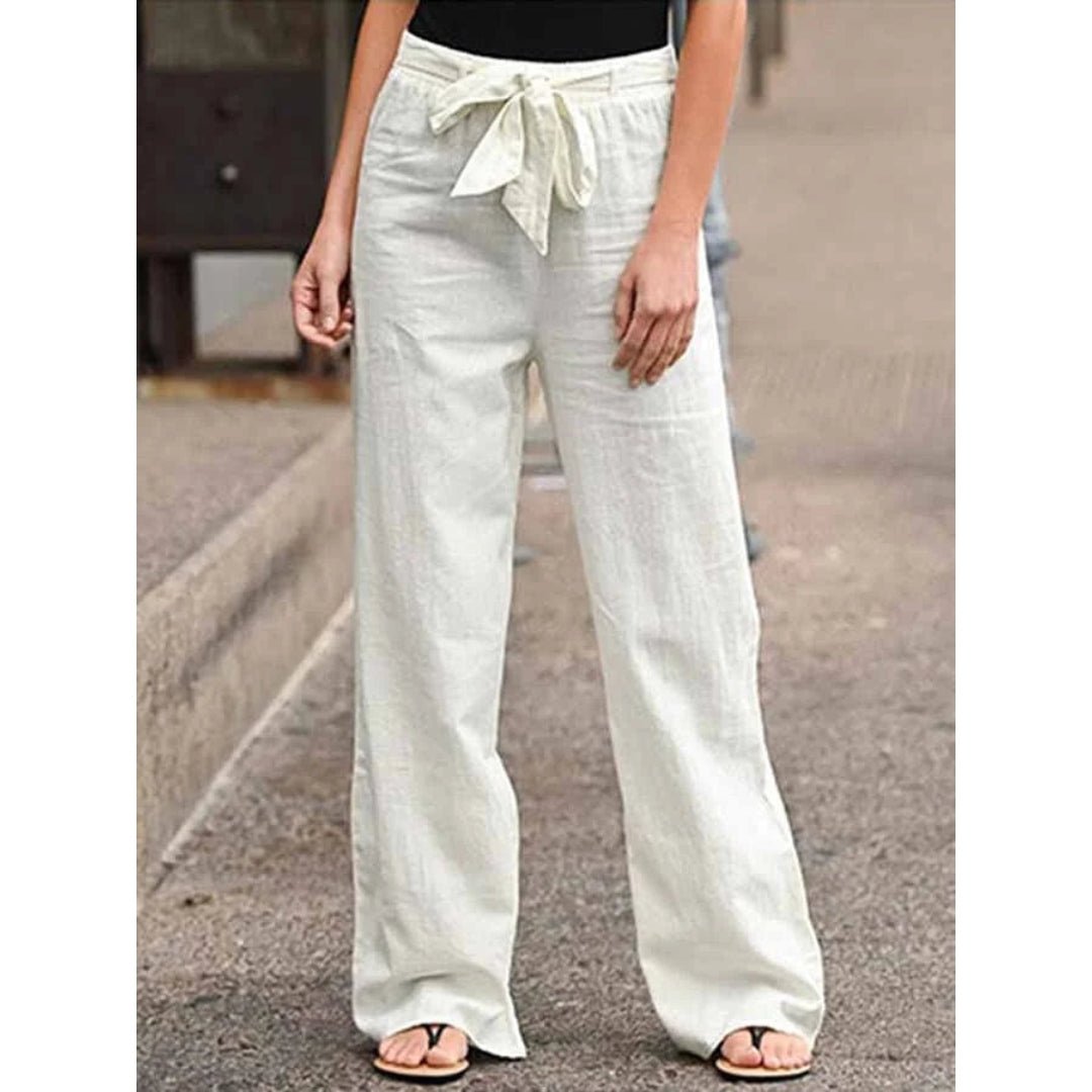 Clementina | Dames Drawstring Wijde Pantalon
