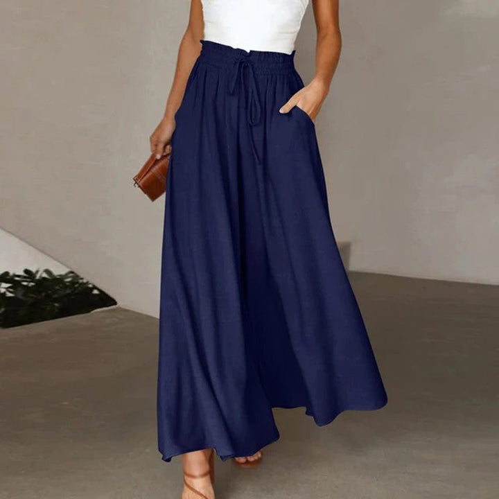 Clementine | Dames Hoge Taille Wijde Pantalon