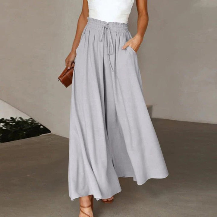 Clementine | Dames Hoge Taille Wijde Pantalon