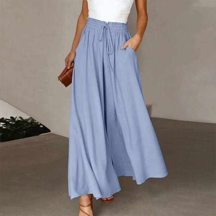 Clementine | Dames Hoge Taille Wijde Pantalon