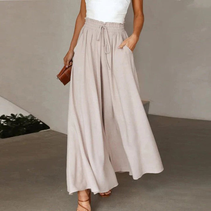 Clementine | Dames Hoge Taille Wijde Pantalon