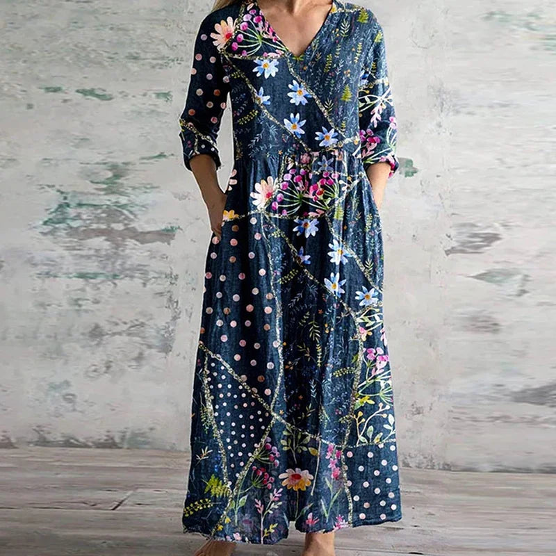 Kristen™ | Elegante Retro Maxi Jurk
