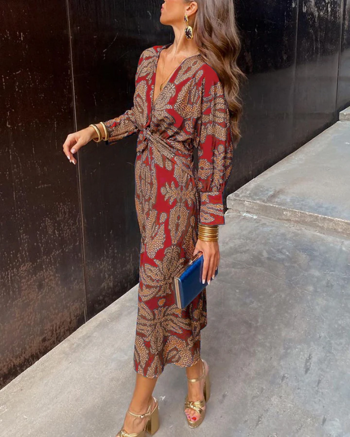 Julie™ | Dames Lange Mouwen Maxi Jurk