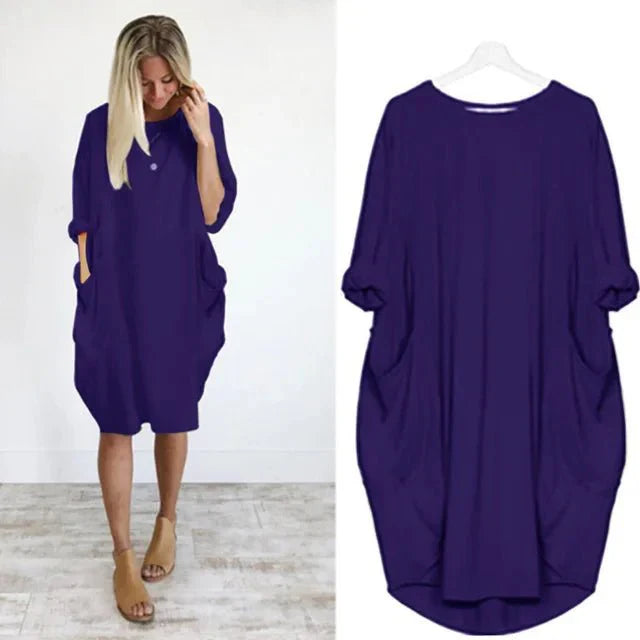 Gina™ | Elegante Pocket Jurk