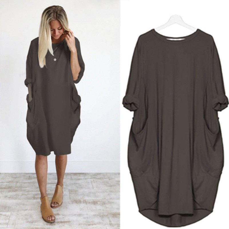 Gina™ | Elegante Pocket Jurk