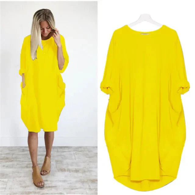 Gina™ | Elegante Pocket Jurk