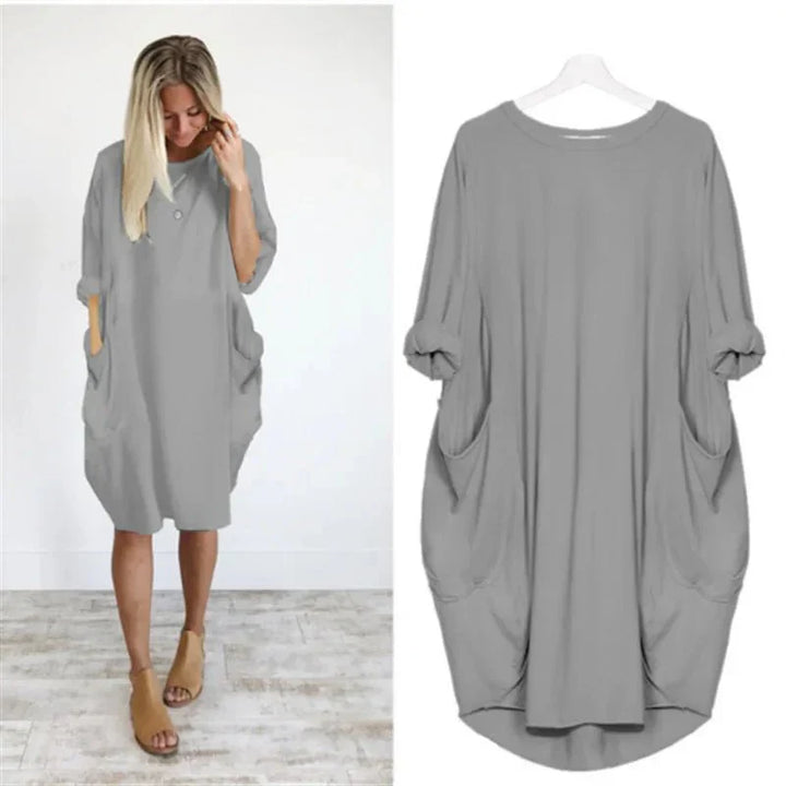 Gina™ | Elegante Pocket Jurk