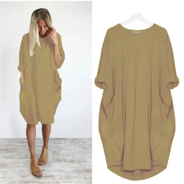 Gina™ | Elegante Pocket Jurk