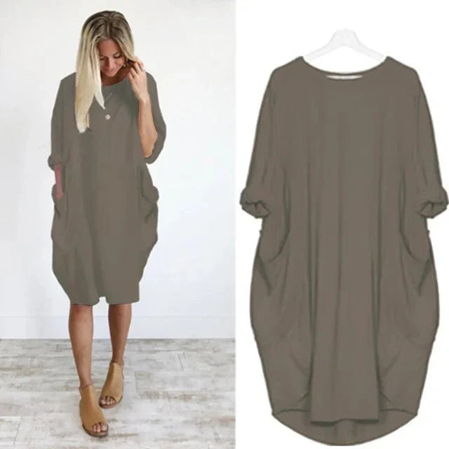 Gina™ | Elegante Pocket Jurk