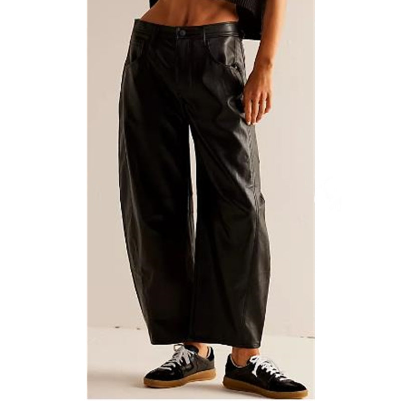 Barrel | Dames Hoge Taille Barrel Leg Jeans Relaxed Fit Denim