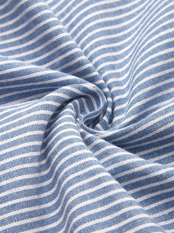 Kay™ | Gestreepte Midi-jurk met Knopen