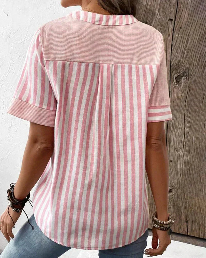 Monroe™ | Zachte Gestreepte Blouse