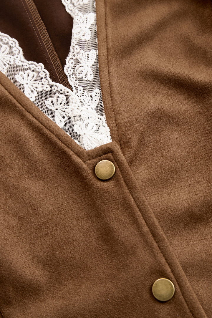 Elowen | Dames Western Kanten Blouse met Lange Mouwen