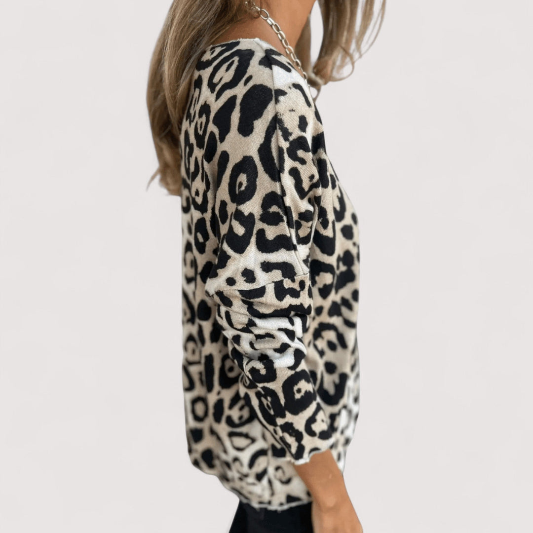 Astrid™ | Lichtgewicht Luipaardprint Top