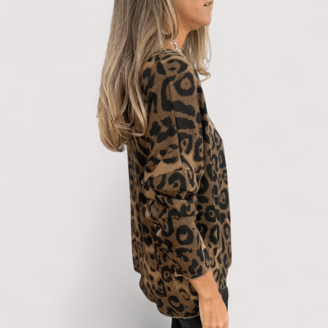 Astrid™ | Lichtgewicht Luipaardprint Top