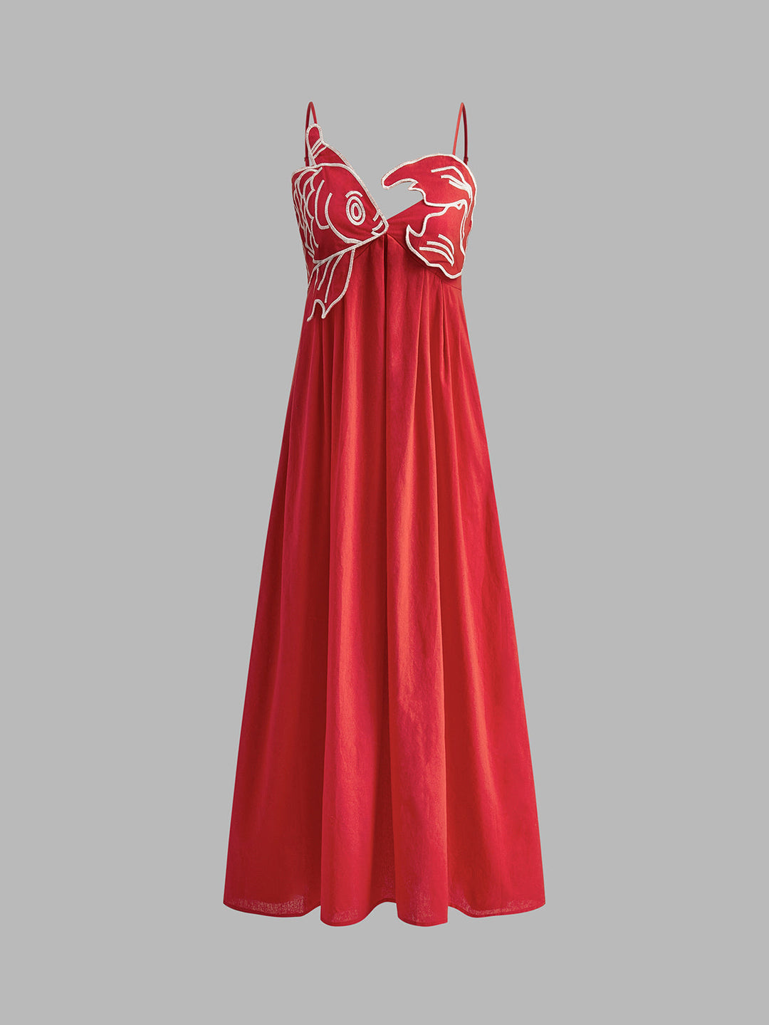 Marisol | Vrouwen Geweven Spaghetti Band Maxi Shift Jurk