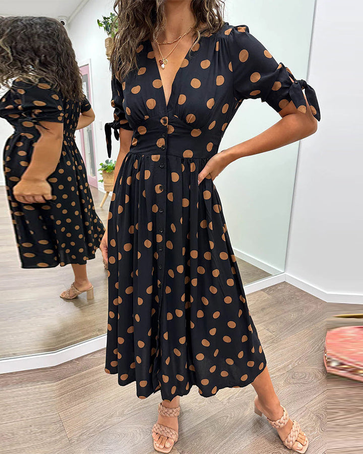 Bailey™ | Elegante Polka Dot Jurk