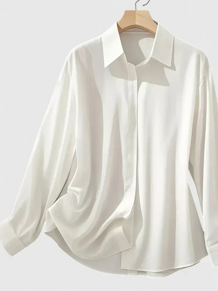 Reese | Vrouwen Elegante Overhemd met Verborgen Knopen