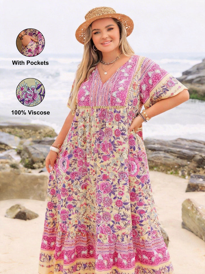 Isla™ - Boho Viscose Pocket Dress