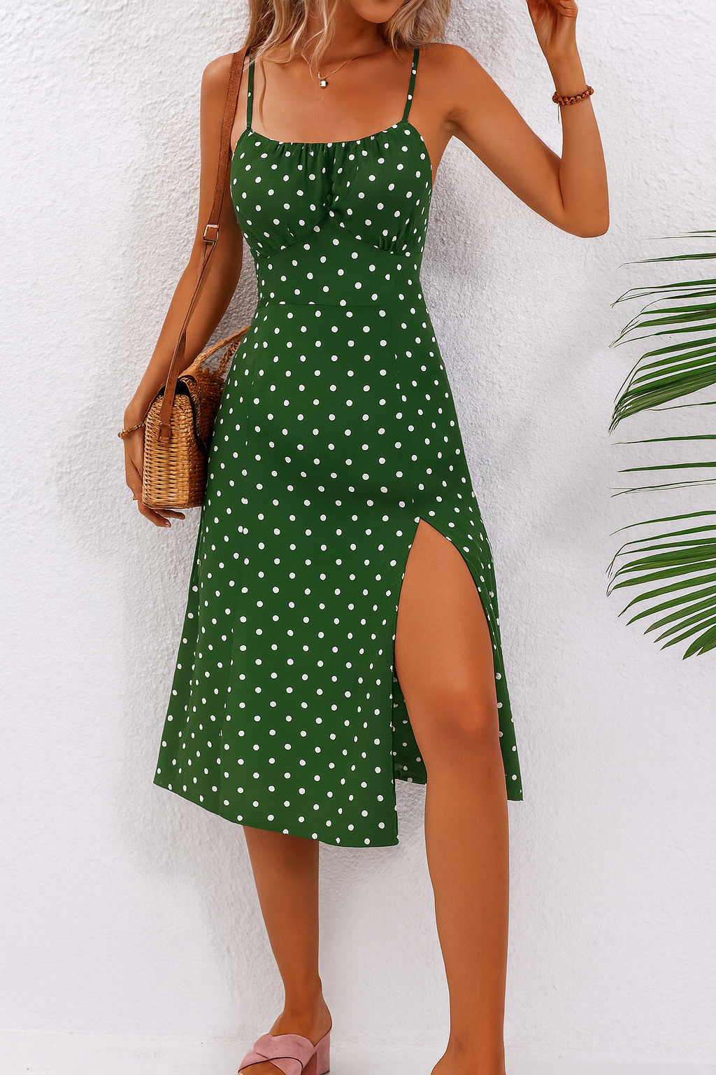 Melanie™ | Polkadot Midi Jurk