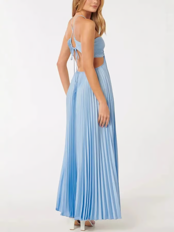 Orchidee | Halter Maxi Jurk voor Vrouwen voor Bruiloftsgasten