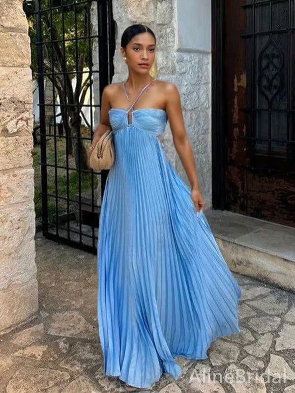 Orchidee | Halter Maxi Jurk voor Vrouwen voor Bruiloftsgasten