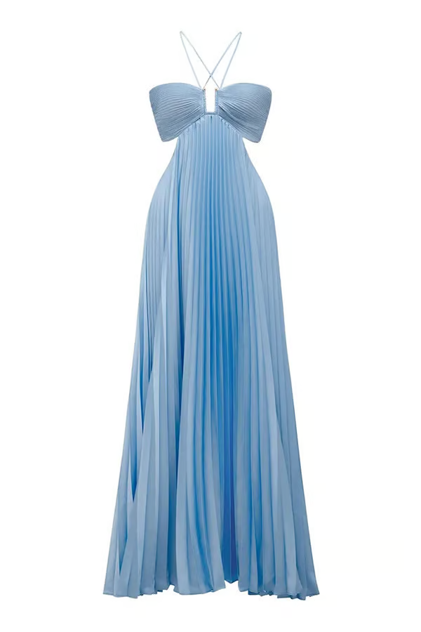 Orchidee | Halter Maxi Jurk voor Vrouwen voor Bruiloftsgasten