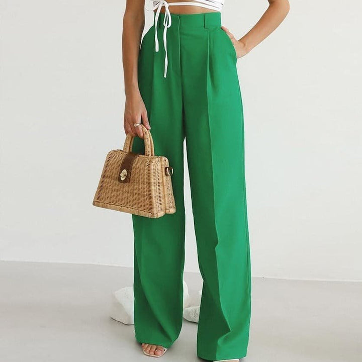 Iris | Dames Hoge Taille Wijde Pantalon