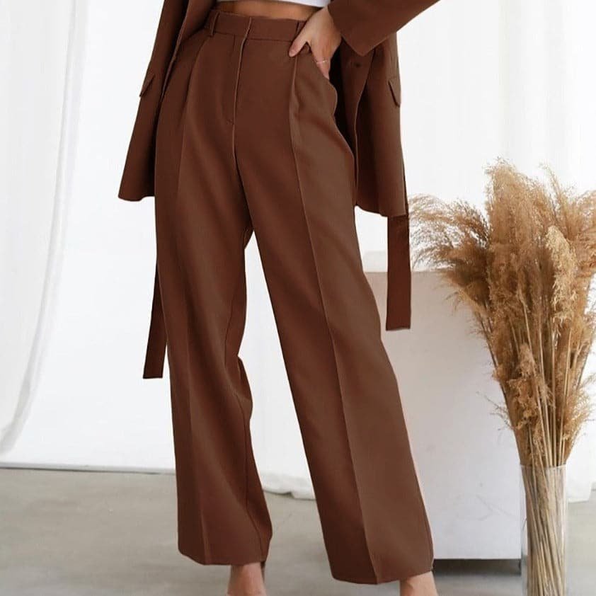 Iris | Dames Hoge Taille Wijde Pantalon