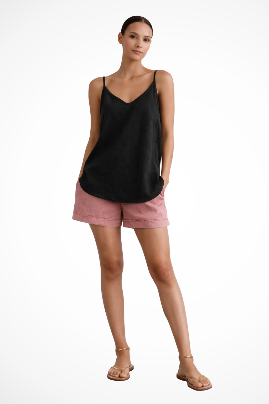 Julianna | Dames V-Hals Mouwloze Camisole