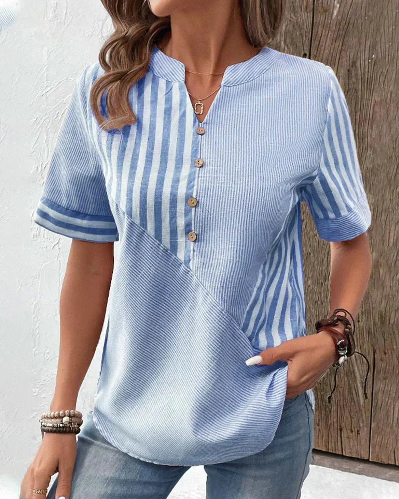 Monroe™ | Zachte Gestreepte Blouse