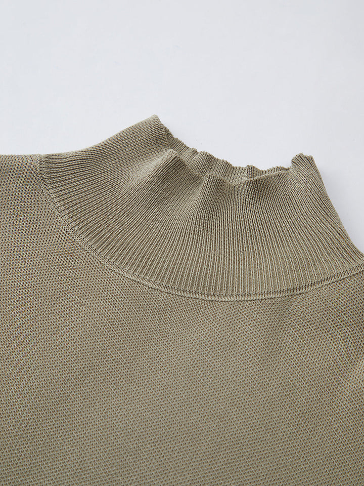 Noira | Dames Mock Neck Mouwloze Top Met Gevoerde Schouders