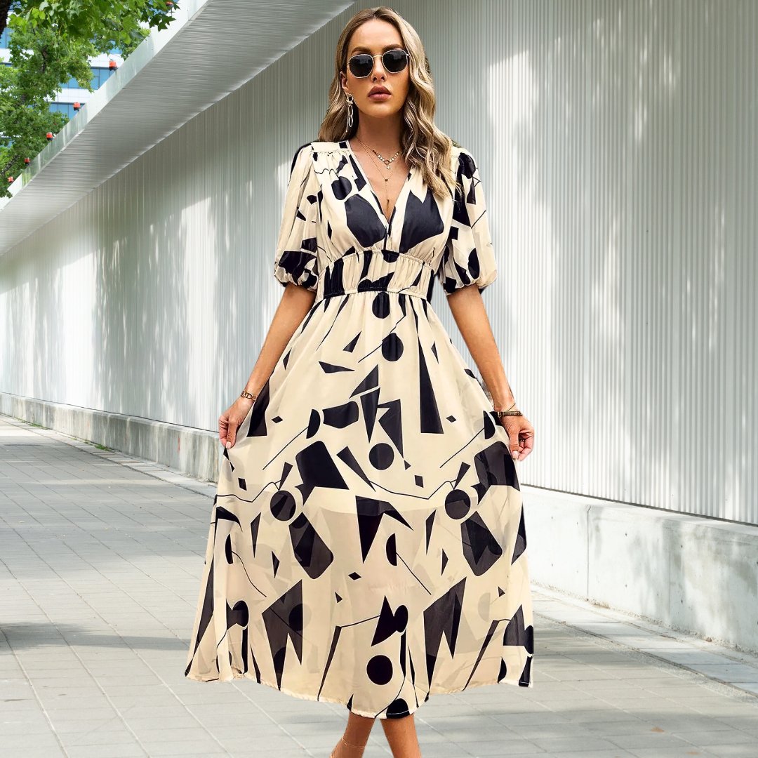 Suzy | Bloemen Midi Strandjurk