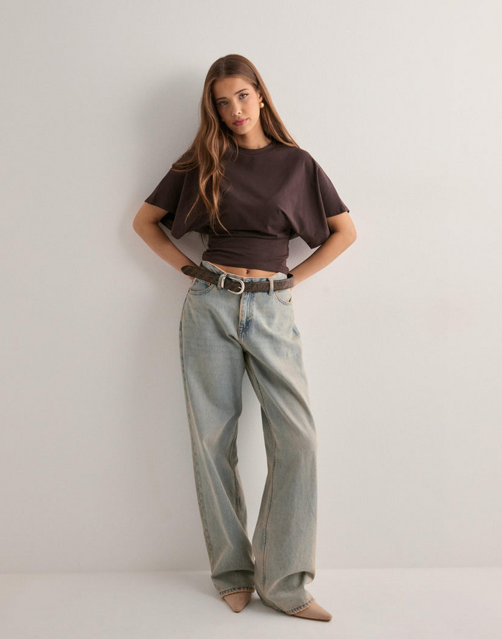 Leona | Dames Oversized Top met Brede Mouwen