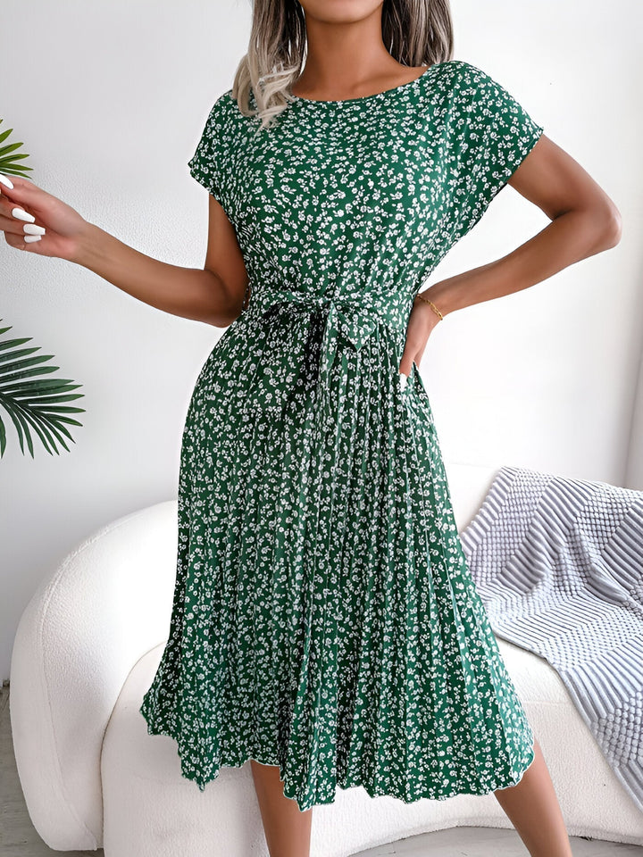 Jennifer™ | Bloemige Plissé Elegantie Jurk