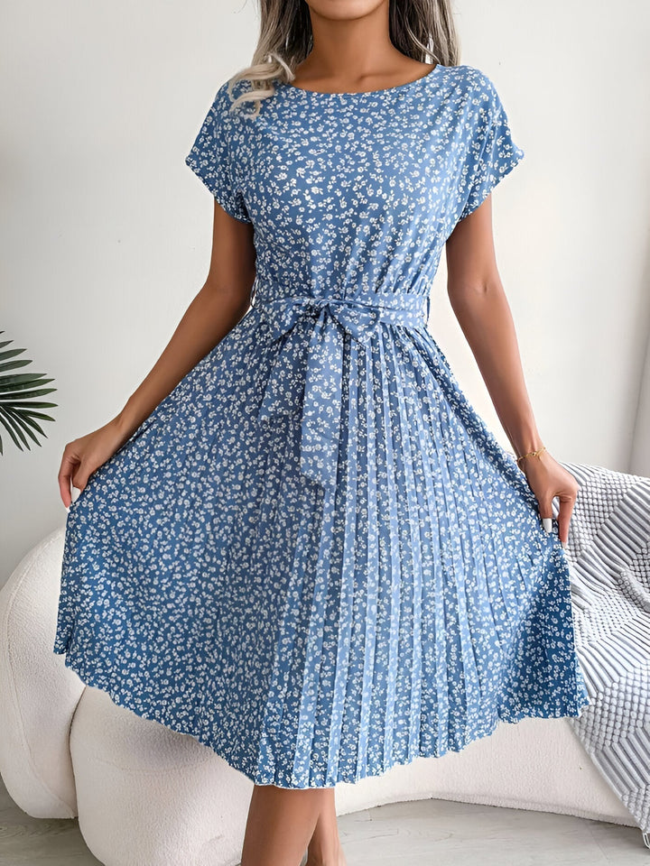 Jennifer™ | Bloemige Plissé Elegantie Jurk
