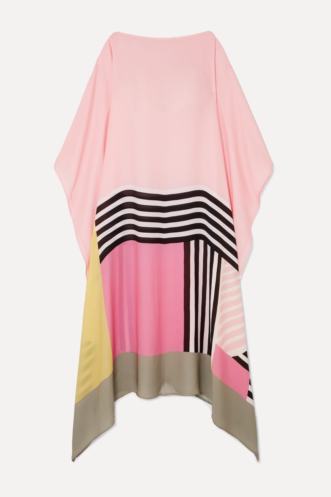 Aria | Vrouwen Caftan Jurk Geometrische Print Batwing Mouw Maxi Jurk