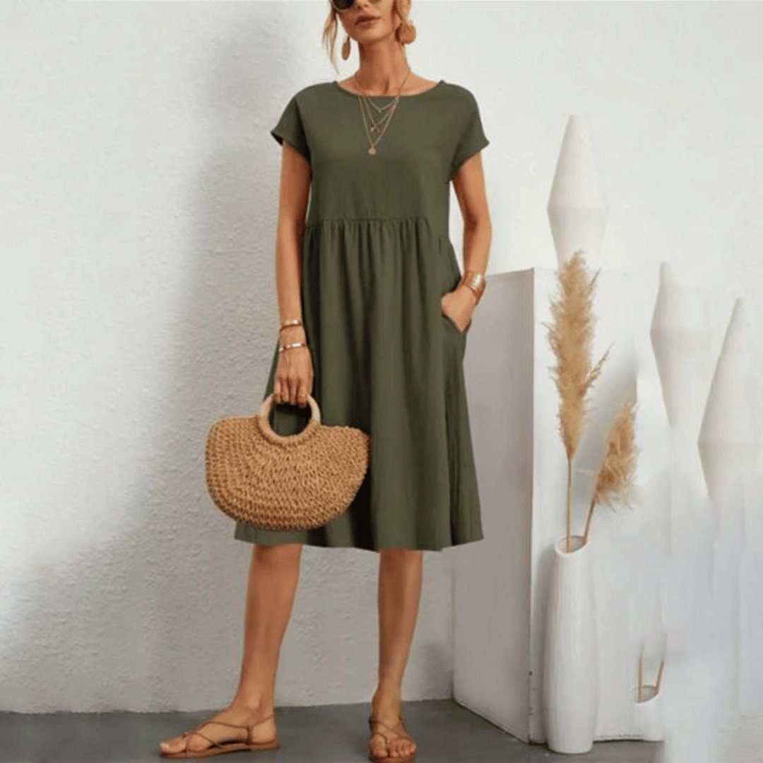 Savanna | Flatterende Strandjurk