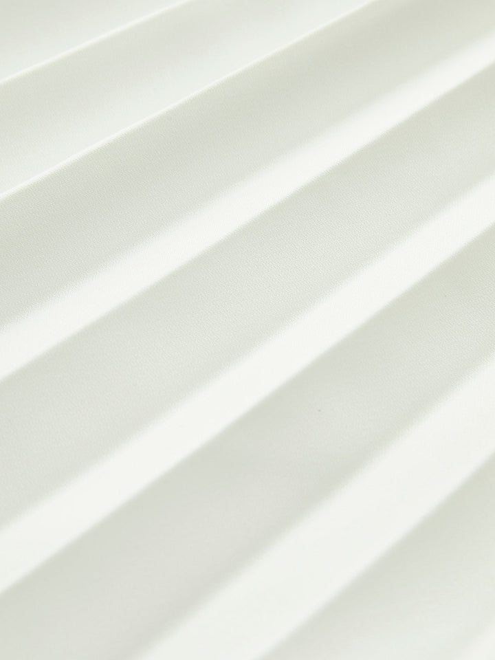 Wenen | Dames Strapless Plissé Maxi Jurk met Zijsplit