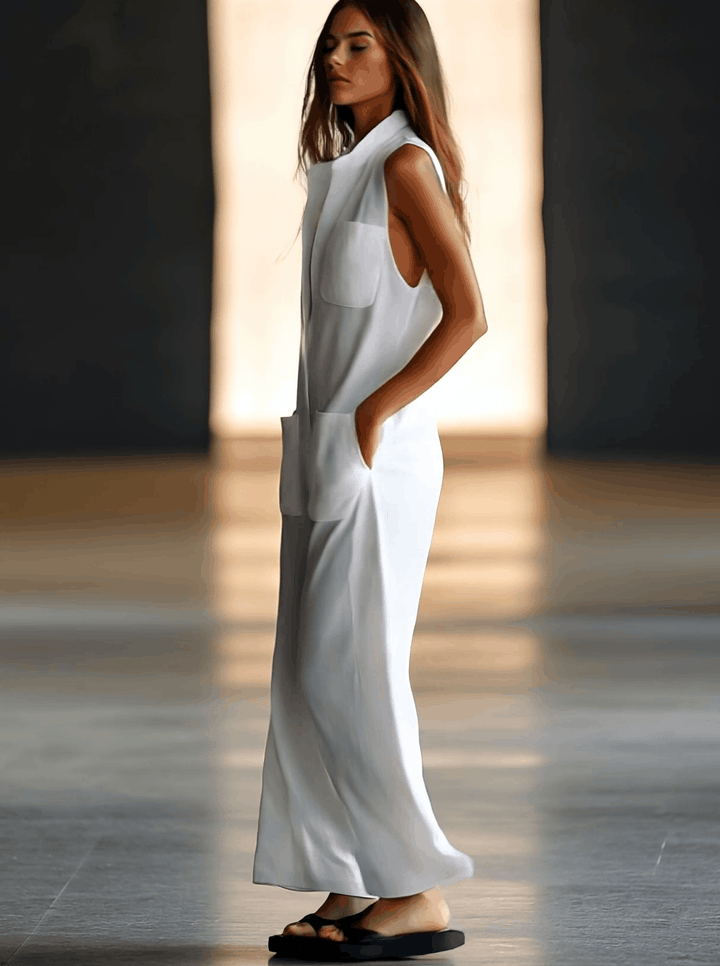 Tempest | Dames Mouwloze Wijde Pijpen Jumpsuit