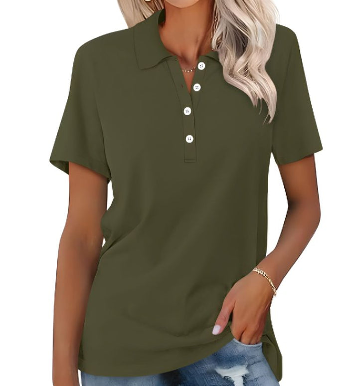 Thessalië | Dames Poloshirt met Kraag en Korte Mouwen