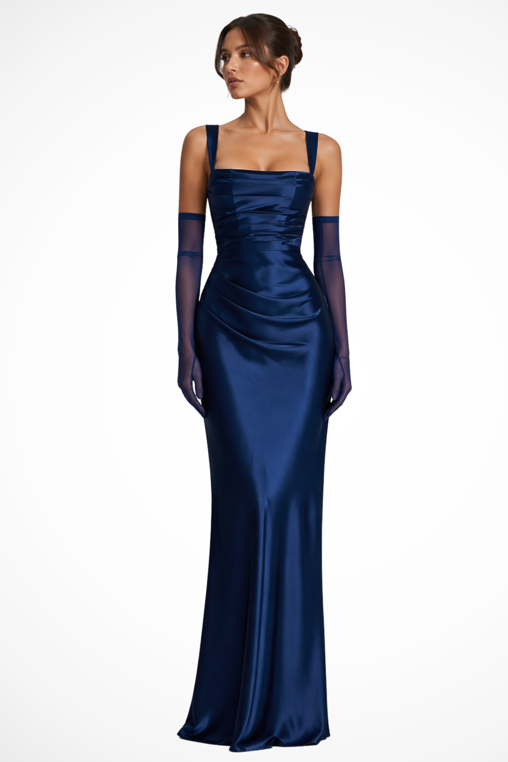 Valentina | Dames Avond Maxi Jurk met Vierkante Hals