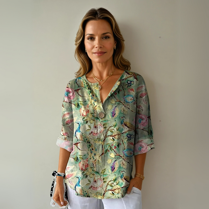Arlene™ | Chic Bloemenprint Blouse