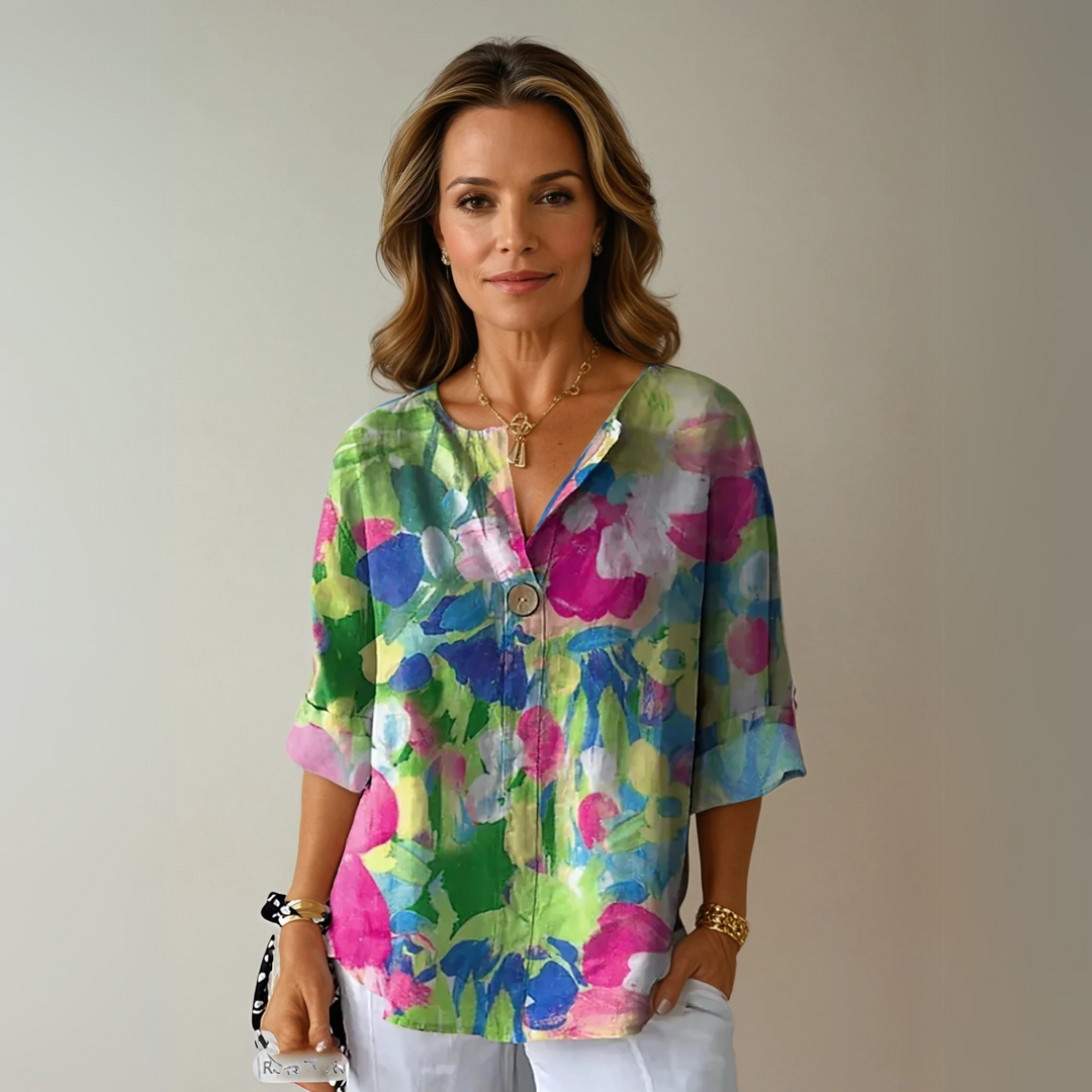Arlene™ | Chic Bloemenprint Blouse