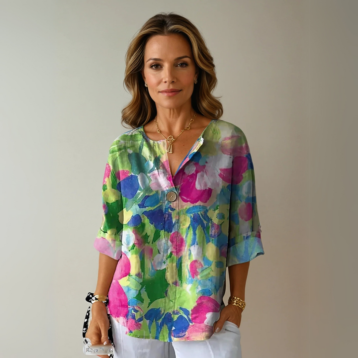 Arlene™ | Chic Bloemenprint Blouse
