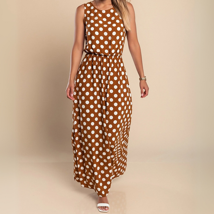 Paula™ | Maxijurk met stippen